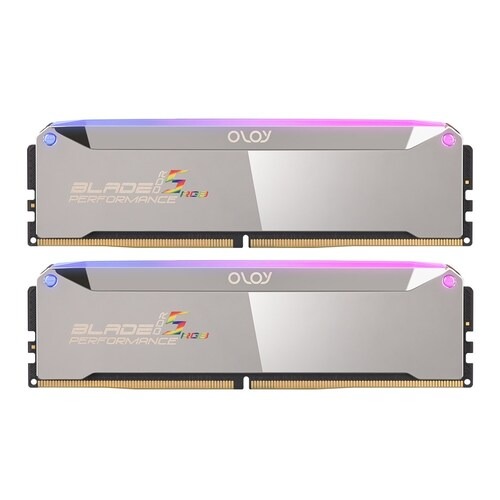 OLOy DDR5-7000 CL36 BLADE RGB MIRROR 패키지 (32GB(16Gx2)) 하이닉스 a 다이 언락
